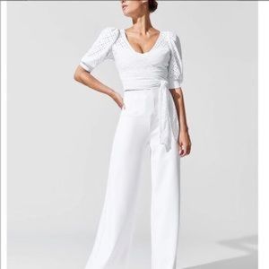 Carbon38 white crop top